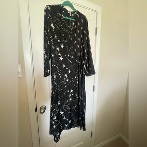 Brand new mixed pattern wrap dress